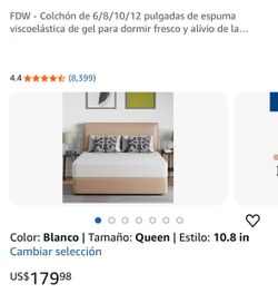 colchón de espuma viscoelastica