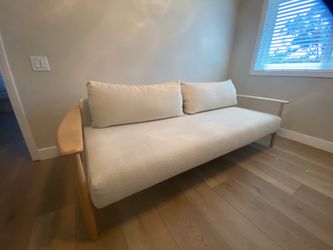 CB2 Una Ivory Sofa/ Futon