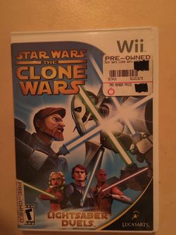 Nintendo Wii Star Wars the clone wars