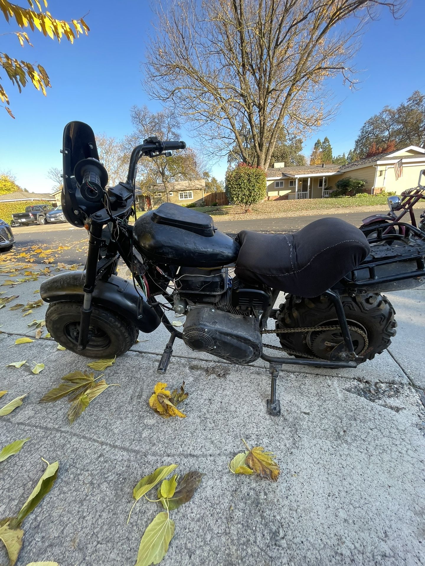 Black Baja Mini Bike