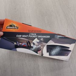 Car Seat Organizer Pockets Universal Armor All 2-Pack