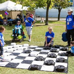Garden Games Giant Checkers Set