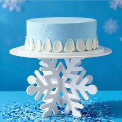 White Snowflake Cake Stand
