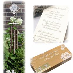 Vintage Wind Chime Sympathy Gift "I Have You In My Heart"