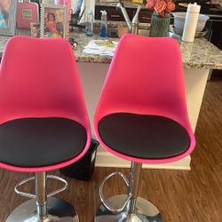 Two Pink Stools 