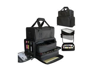 Tattoo Case - Professional Organizer for Tattoo Supplies & Equipment, Large Tattoo Bag with 2 Large Inner Removable Pouches for iPad, Needles, Inks &T