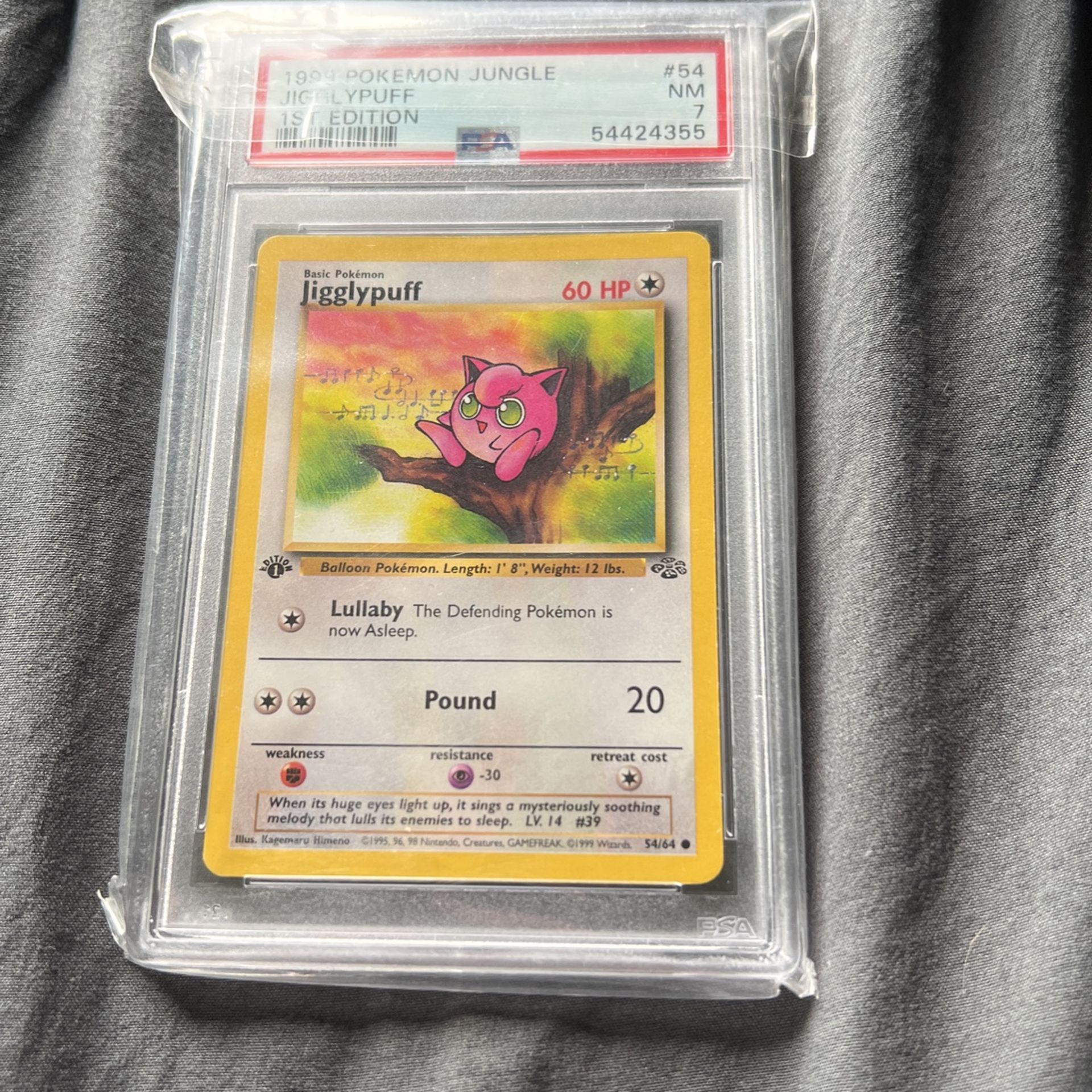 1999 Pokémon Jungle Jigglypuff 1st Edition