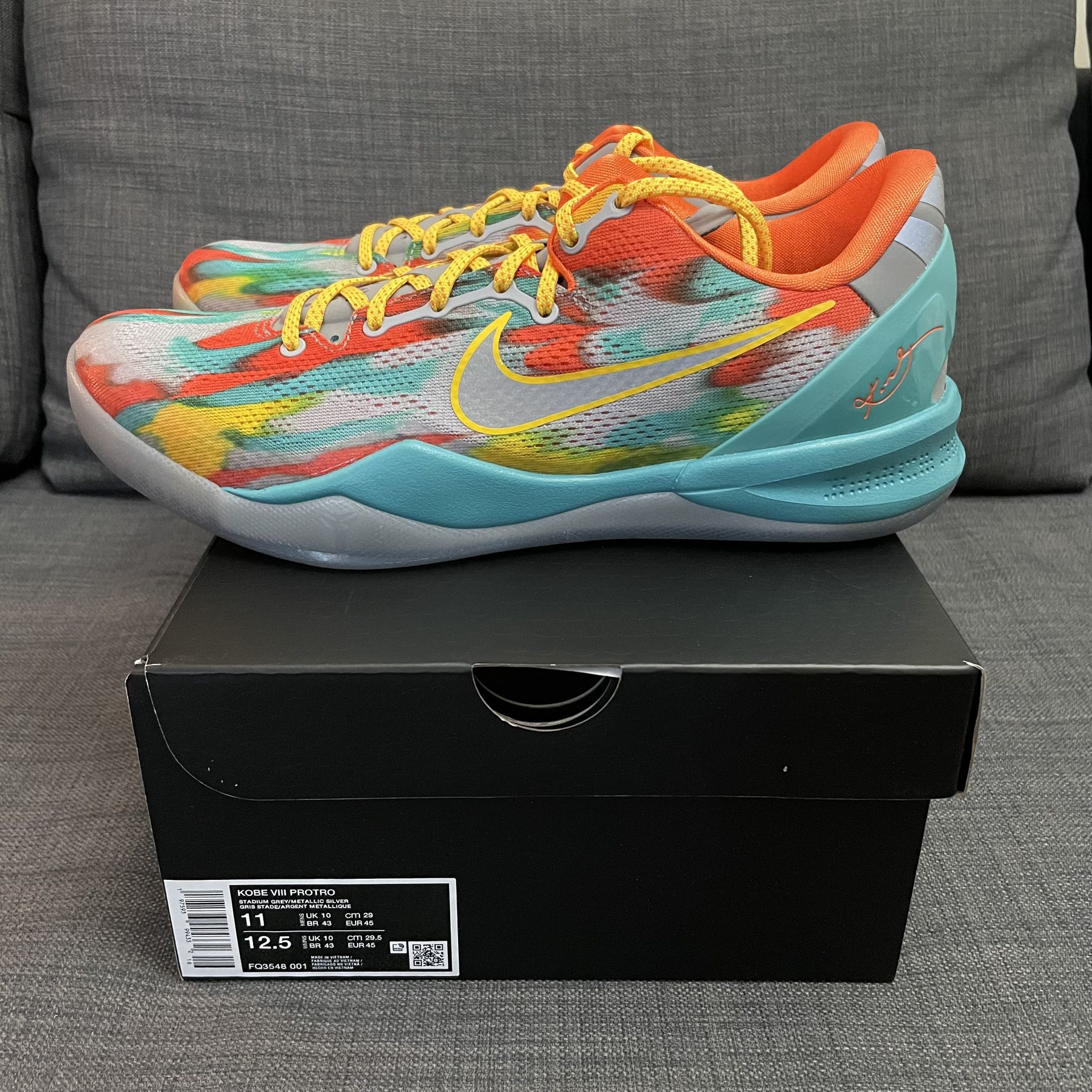 Nike Kobe 8 Protro Venice Beach Size 11 Men’s FQ3548-001 