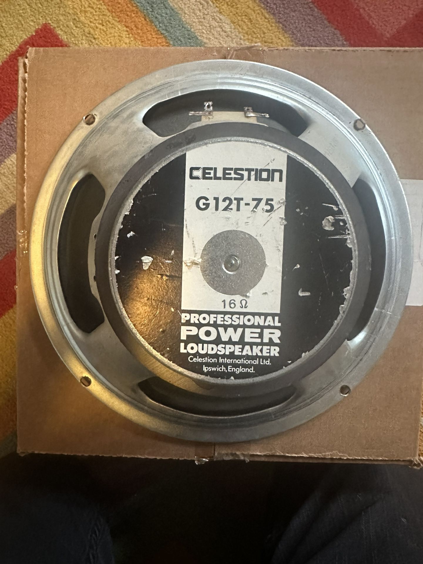 UK Made Celestion G12T75 16 Ohm Speakers (pair)