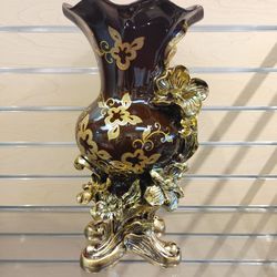 Decor Vase - $59.99 _ Brown & Gold ( NEW ) resin