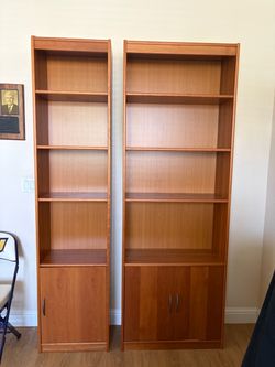Wood Bookshelves