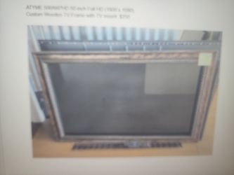 50-Inch Full HD TV with Custom Wooden Frame
