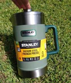 STANLEY Classic Stay-Hot French Press Coffee Maker 48 oz | 5 Minute Brew, 4 Hours Hot | Mesh Filter