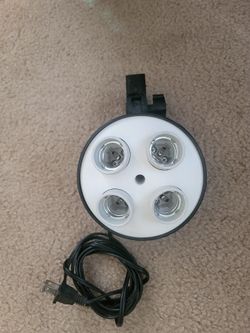 E26 Quad Studio Light Bulb Photography Base With Mount For Light Stands