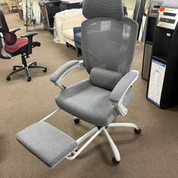Ergonomic Office Chair with Foot Rest and Adjustab