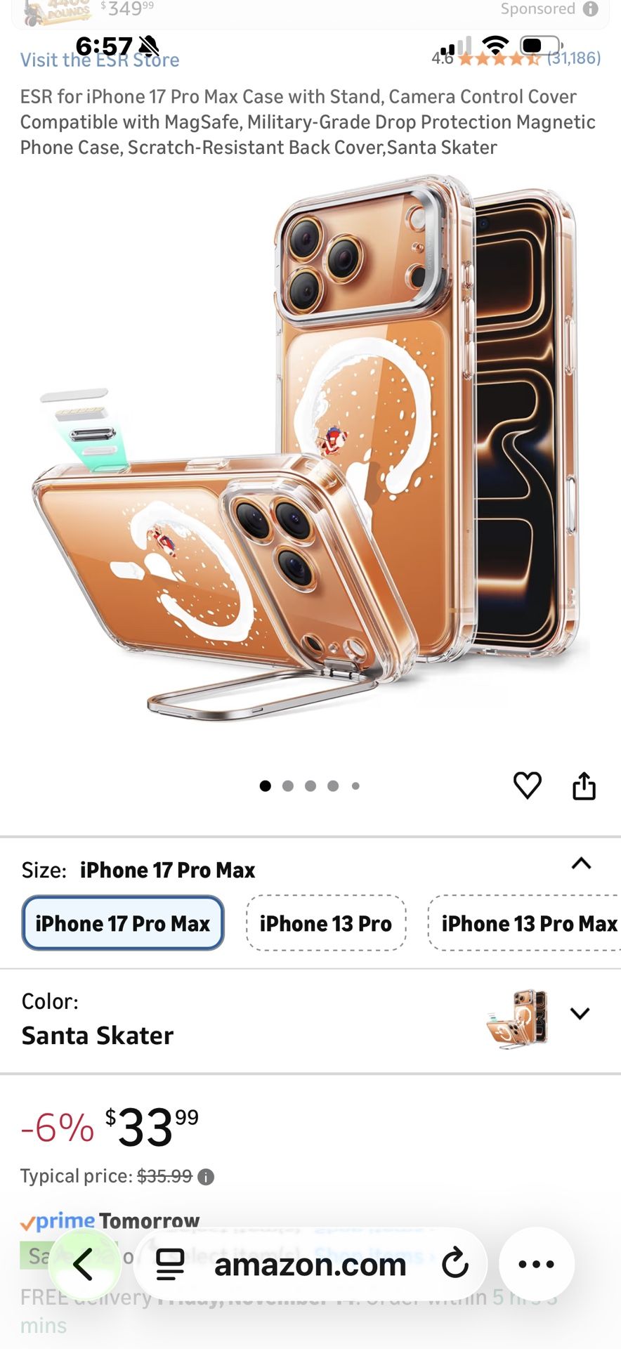 iPhone 17 Pro Max Case With Stand
