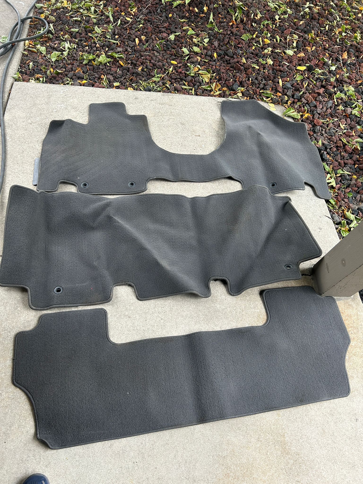 2011 2017 Honda Odyssey OEM GREY 1st 2nd 3rd Rows Floor Carpet Mats Set of 3 Gray 2012 2013 2014 201