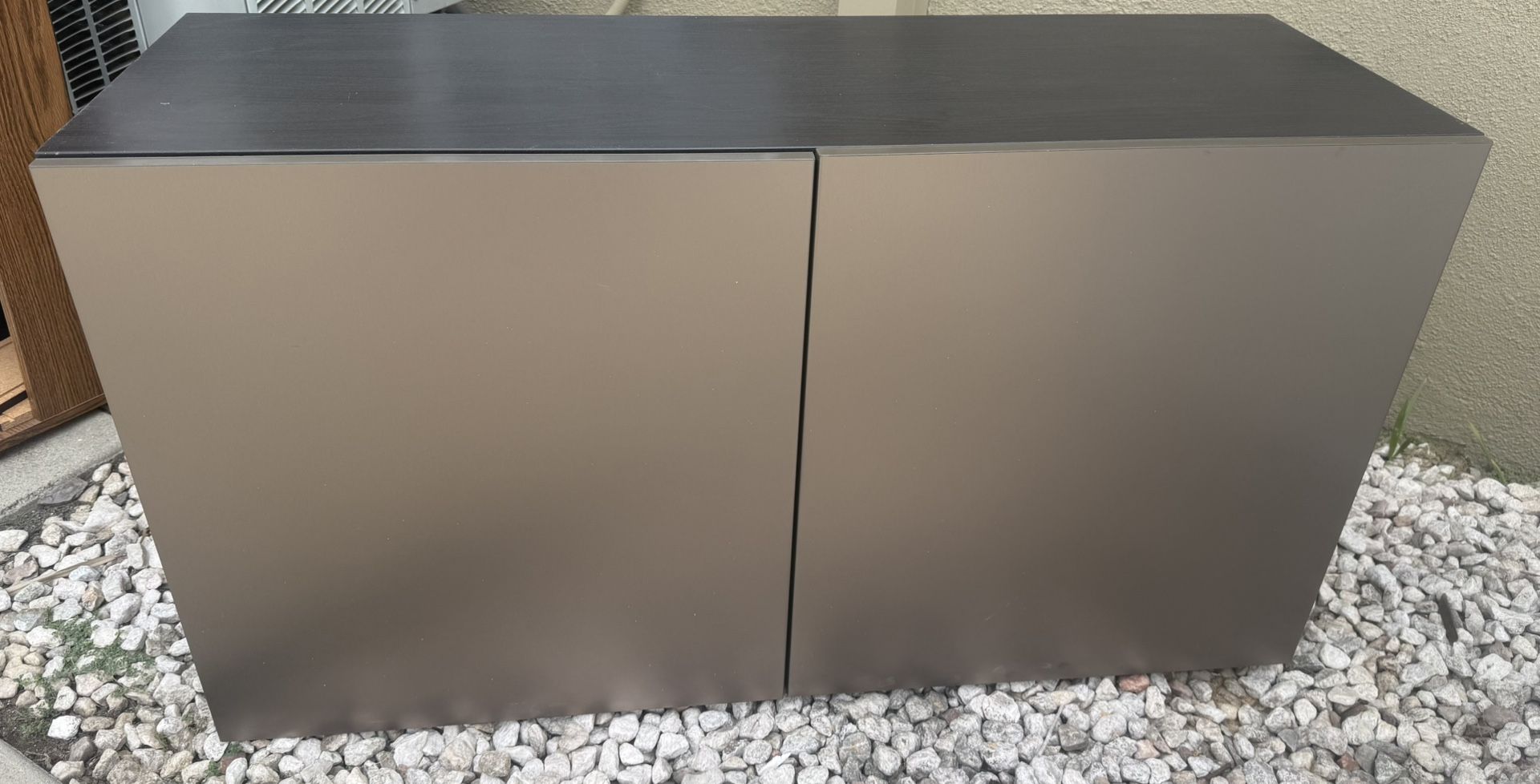 IKEA Besta Cabinet Storage Grey And Black