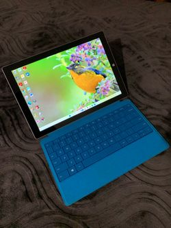 12"inch Detachable Designed Intel Core i5 TOUCHSCREEN Surface Pro 3 Laptop, 128GB SSD, 4GB RAM, Windows 11 Installed.