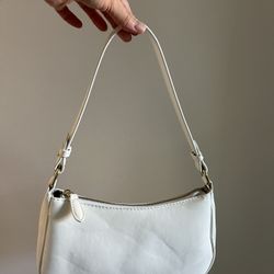Vegan Leather Hobo Shoulder Bags Ivory