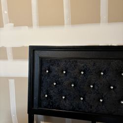 King Tufted Headboard + Built In Light