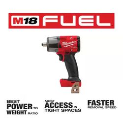 M18 FUEL Gen-2 18V Lithium-Ion Brushless Cordless Mid Torque 1/2 in. Impact Wrench w/Friction Ring (Tool-Only) 49