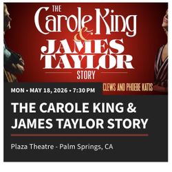 James Taylor And Carole King Story Tickets