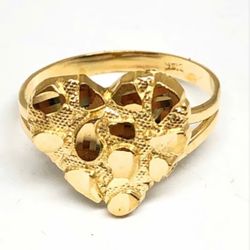 Heart Nugget Ring 14k Size 8
