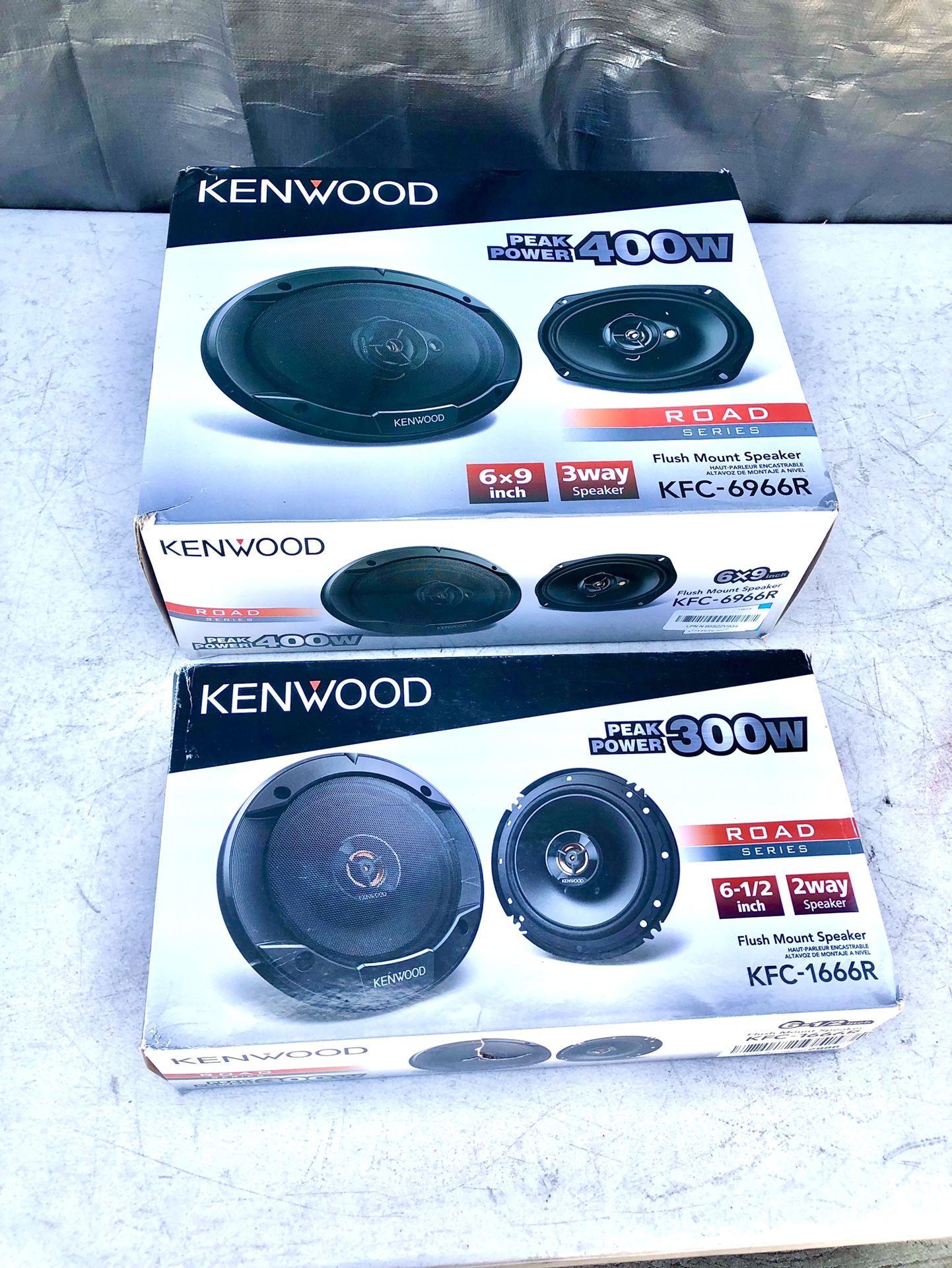 Kenwood 6x9 & 6.5 Car Audio Speakers New Both For $99.99