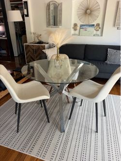Round Glass table