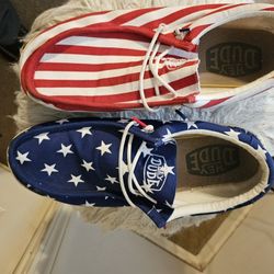 American Flag Hey Dudes Sz 13