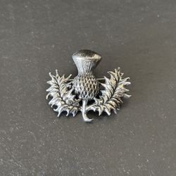 Vintage Scottish Thistle Pin Brooch 