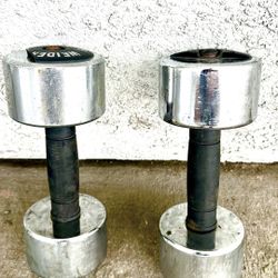 Weider 15 Lb. Chime Plated, Cushioned Dumbbell Set