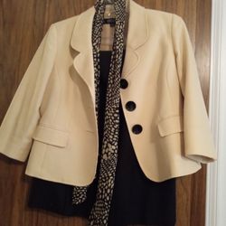 2 Piece Suit With Skirt And Scarf