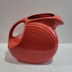  Fiestaware Rose Large Disc Pitcher Fiesta 1950s Pink Water Pitcher Vintage 