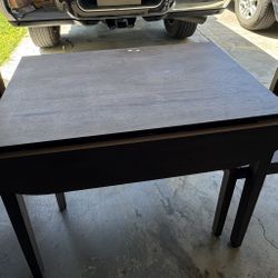 Extendable Table With Two Chairs 