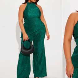 Brand New Fashion Nova Halter Top & Pant Set
