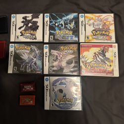 Pokemon DS Full Games ONLY and Inserts CIB
