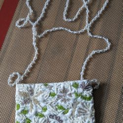 Beautiful Moyna Beaded And Embroidered Cross Body Small Purse 