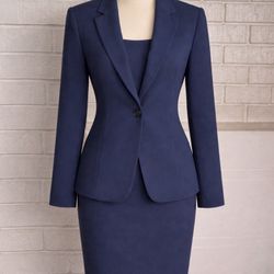 A new Harvé Benard women's blazer or suit jacket with tall skirt excellent quality size 22W