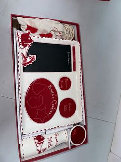 Santa's Cookies & Milk Christmas Eve Tray Set