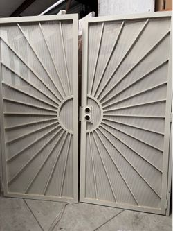 Double security door 75”x80-1/2”