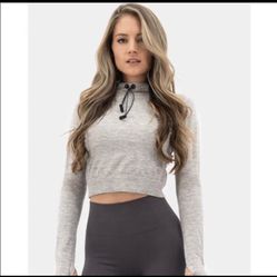Balance Athletica The Purpose Cropped Hoodie in Beige