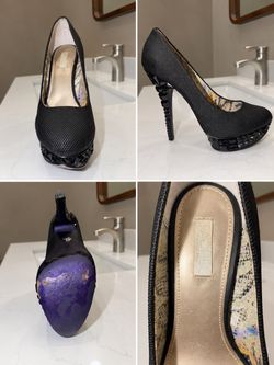 Black Rachel Roy Platform Heels