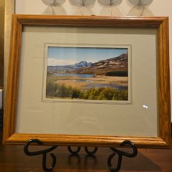 Laurie Penrose 1996 “South Haven Light” Winter Lighthouse Print – Framed (9.5”x11.5”)