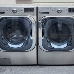 JUMBO XL CAPACITY LG WASHER 5.2 CUFT AND ELECTRIC DRYER 9.4 CUFT. 30 DAYS WARRANTY 