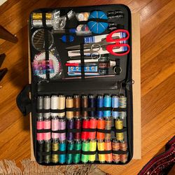 251 piece sewing kit in portable case