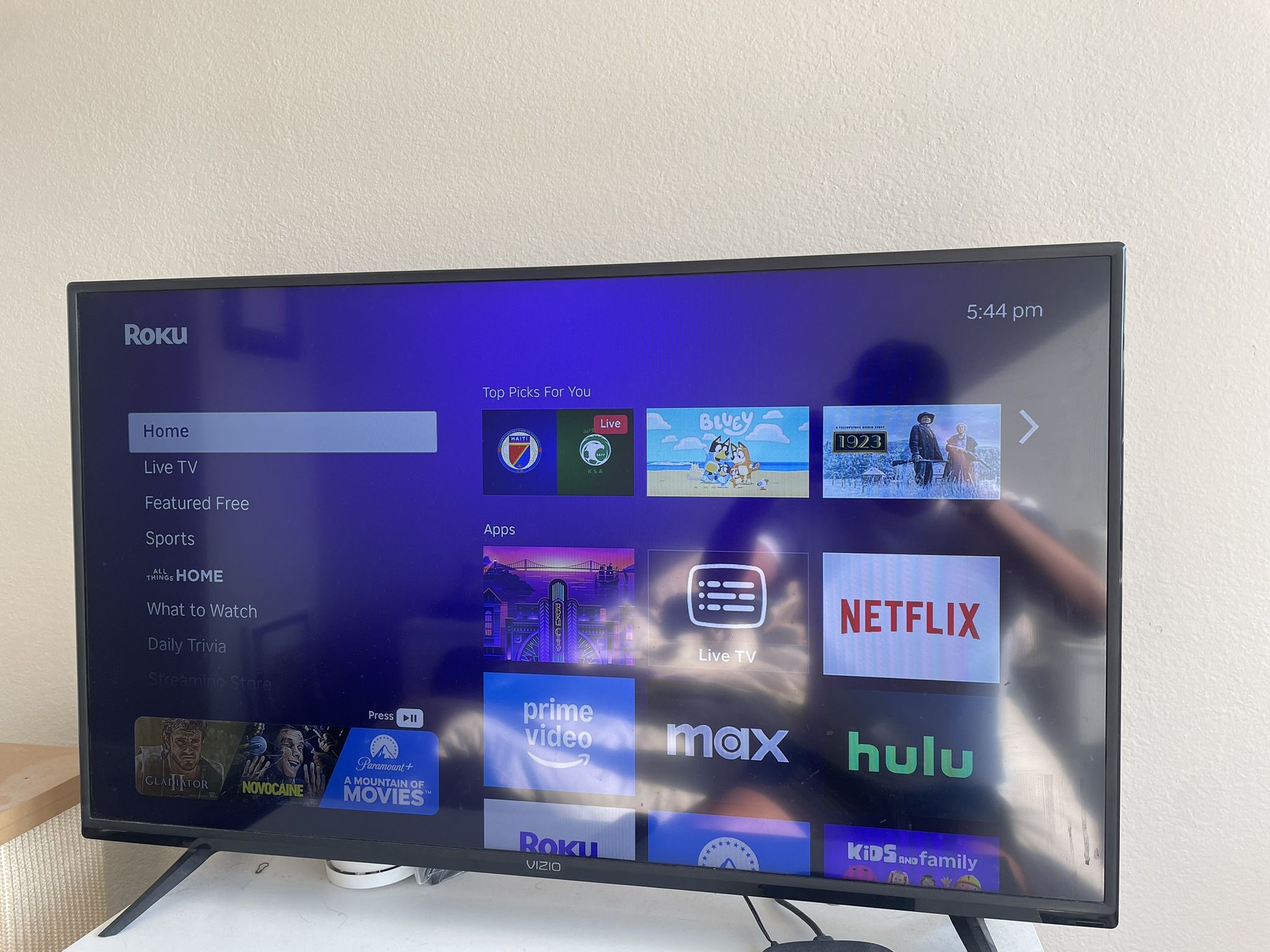 36 Inch TV with Roku