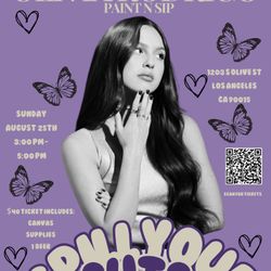 Olivia Rodrigo Paint N Sip