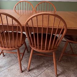 Ethan Allen Kichen/Dining Table with six chairs